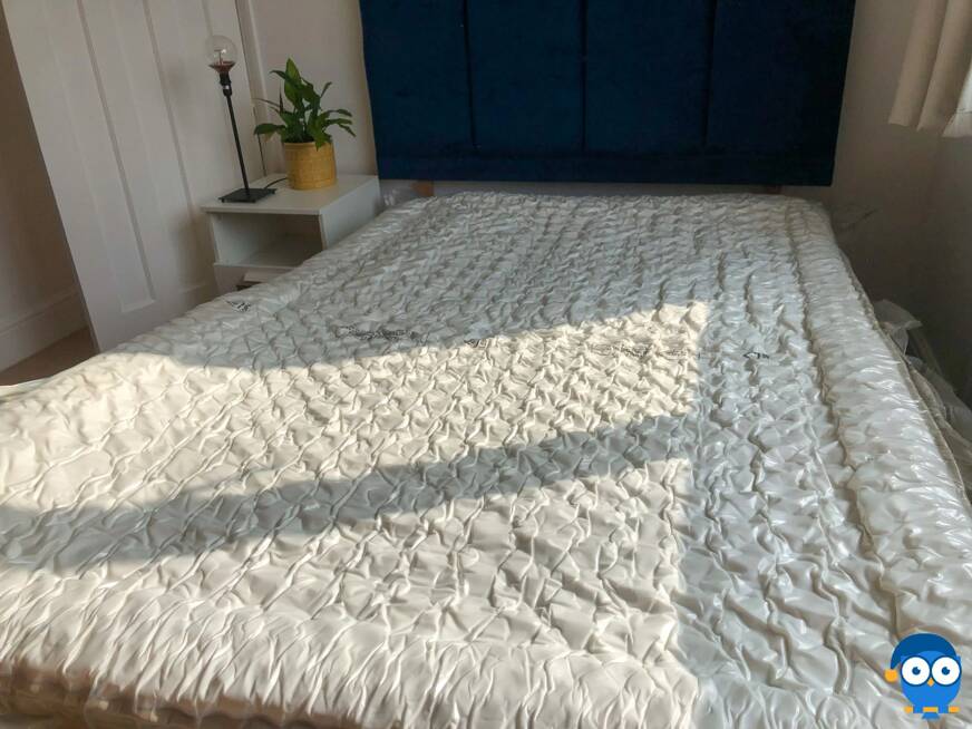 DreamCloud mattress unrolled